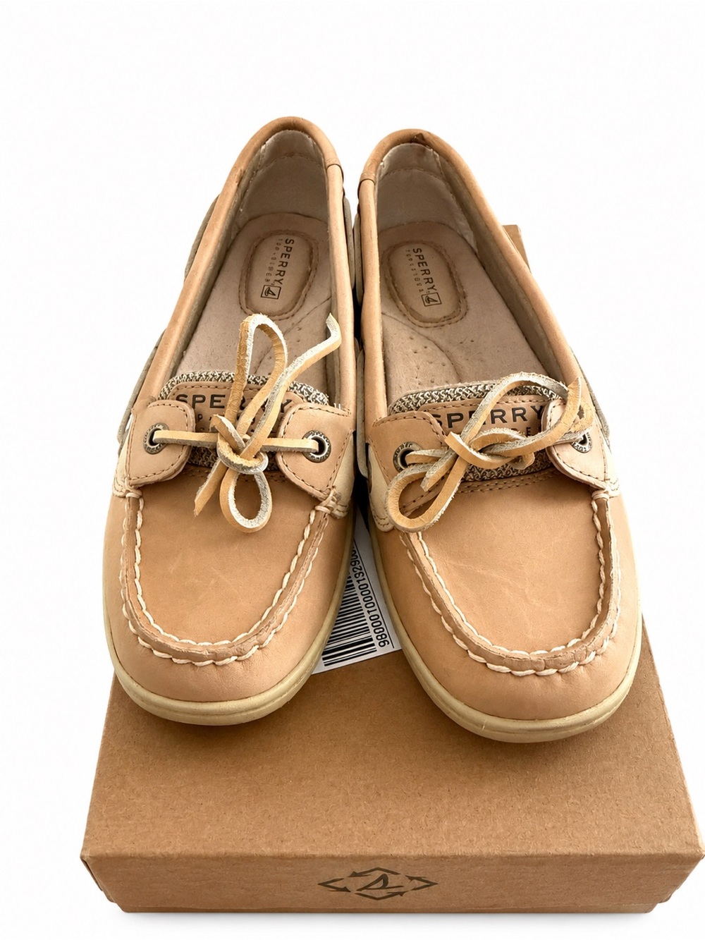 Sperry Angelfish Leather slip on Boat Shoes flats Size 5.5 - Picture 3 of 5